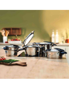 FISSLER INTENSA ( 016-118-05-000-0 ) 5-dijelni set inox posuđa sa staklenim poklopcima, i za INDUKCIJU 2