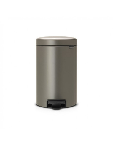 BRABANTIA 113628 Pedal Bin Newicon, 12 litara, kanta za otpad, platinum