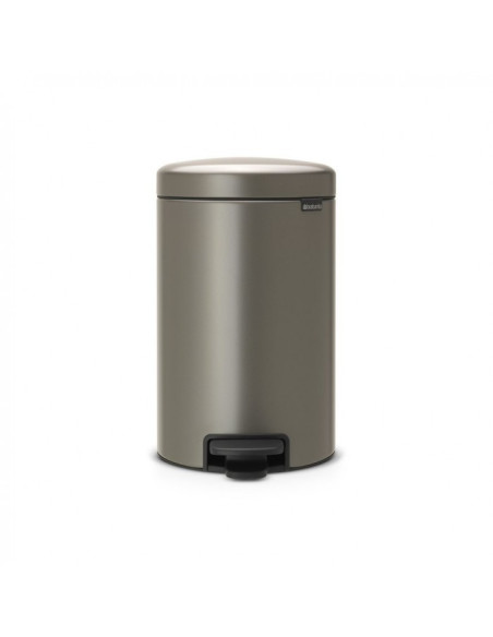 BRABANTIA 113628 Pedal Bin Newicon, 12 litara, kanta za otpad, platinum