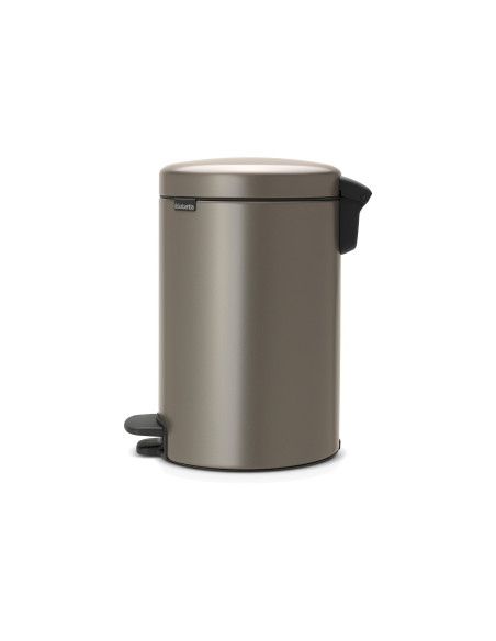 BRABANTIA 113628 Pedal Bin Newicon, 12 litara, kanta za otpad, platinum