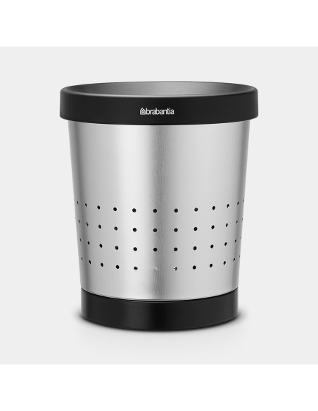 BRABANTIA 364303 Waste Paper Bin, 5 litara, kanta za papir, matt steel
