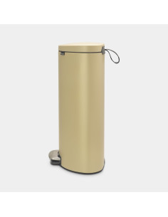 BRABANTIA 119583 Flatback Space Saving Pedal Bin Silent, 30 litara, kanta za otpad, mineral golden beach 2