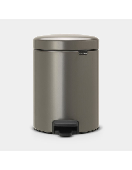 BRABANTIA 112683 Pedal Bin Newicon, 5 litara, kanta za otpad, platinum