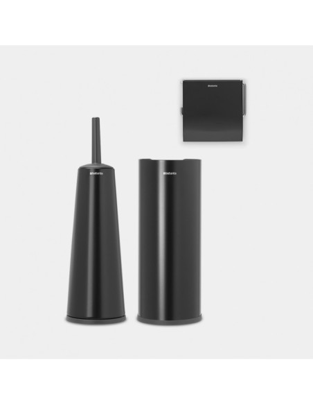 BRABANTIA trodijelni set za wc , četka, držač papira i stalak za 3 role papira