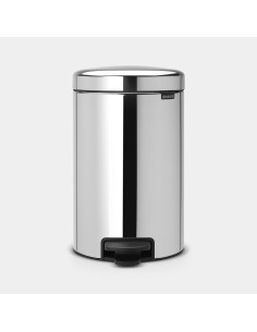 BRABANTIA 113581 Pedal Bin Newicon, 12 litara, kanta za otpad, brilliant steel