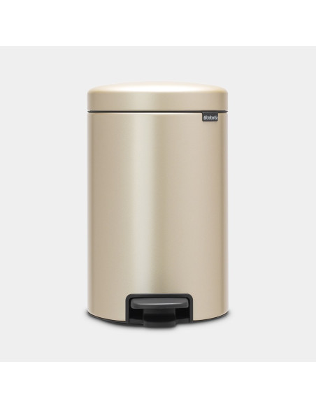 BRABANTIA 304446 Pedal Bin Newicon, 12 litara, kanta za otpad, metallic gold