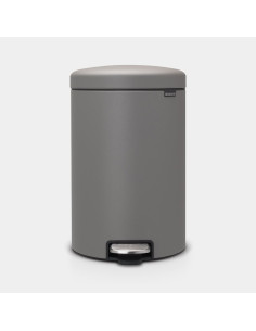 BRABANTIA 119163  Pedal Bin Newicon, 20 litara, kanta za otpad, mineral concrete siva