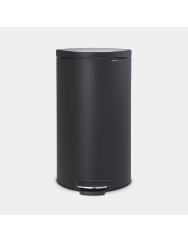 BRABANTIA 119545 Flatback Space Saving Pedal Bin Silent, 30 litara, kanta za otpad, mineral infinite siva