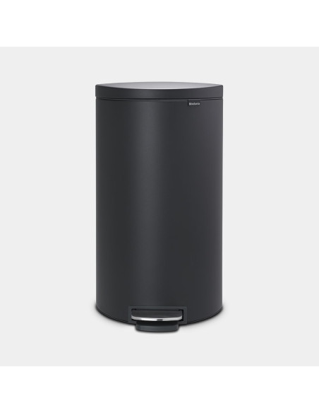 BRABANTIA 119545 Flatback Space Saving Pedal Bin Silent, 30 litara, kanta za otpad, mineral infinite siva