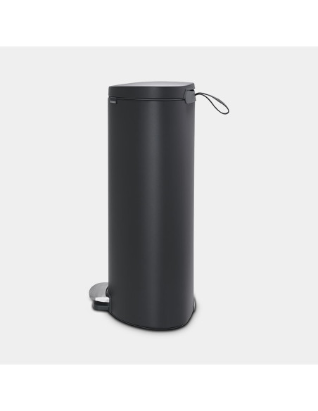 BRABANTIA 119545 Flatback Space Saving Pedal Bin Silent, 30 litara, kanta za otpad, mineral infinite siva