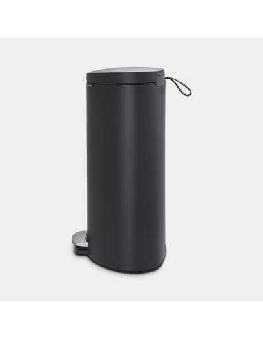 BRABANTIA 119606 Flatback Space Saving Pedal Bin Silent, 40 litara, kanta za otpad, mineral infinite siva