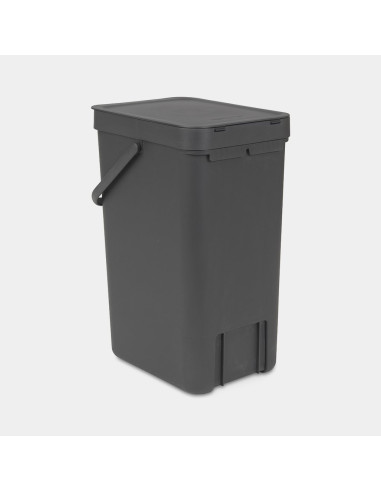 BRABANTIA 109966 Sort & Go kanta za otpad, 16 litara, siva