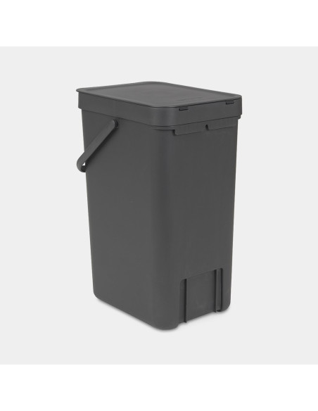 BRABANTIA 109966 Sort & Go kanta za otpad, 16 litara, siva