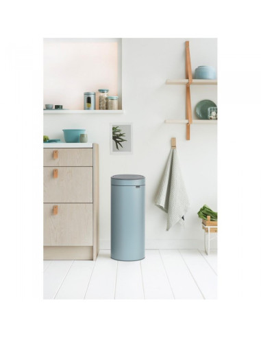 BRABANTIA 115424 Touch Bin New, 30 litara, kanta za otpad, metallic mint boja
