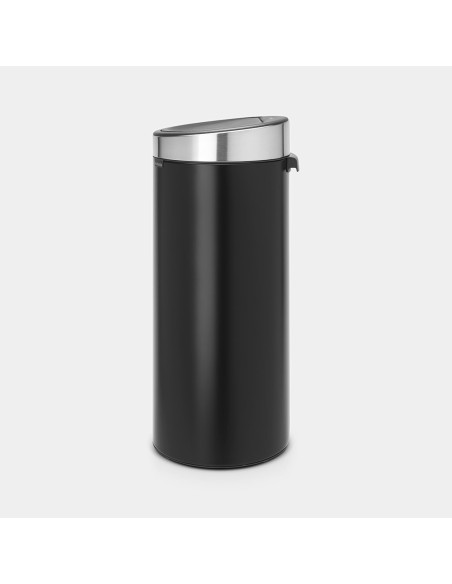 BRABANTIA 115448 Touch Bin New, 30 litara, kanta za otpad, matt crna/matt inox fingerprint proof