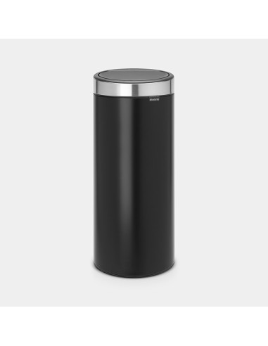 BRABANTIA 115448 Touch Bin New, 30 litara, kanta za otpad, matt crna/matt inox fingerprint proof