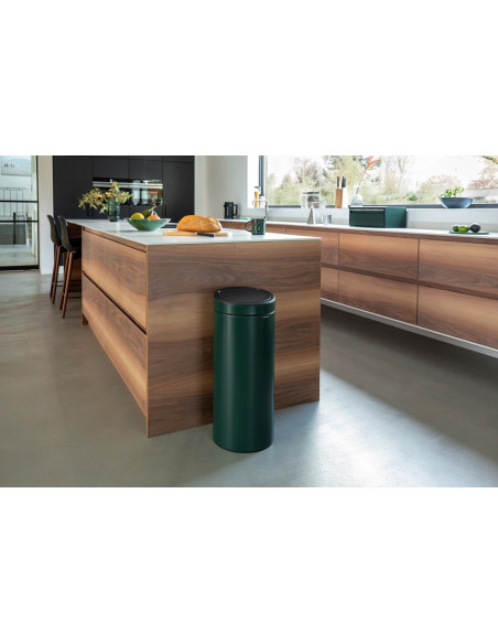 BRABANTIA 304262 Touch Bin New, 30 litara, kanta za otpad, pine zelena