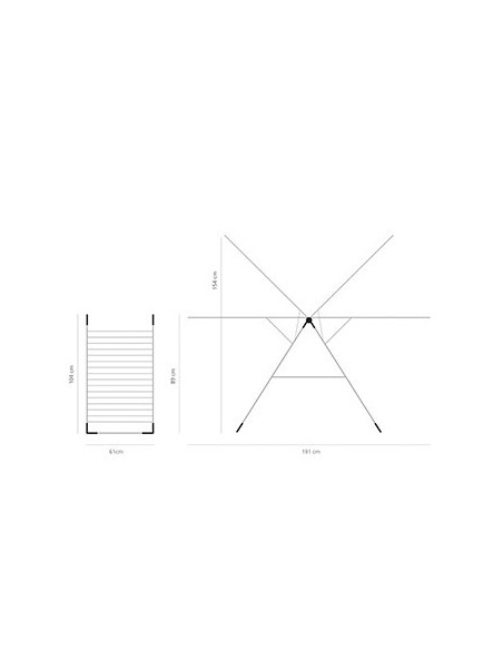 BRABANTIA 350184 sušilo za rublje Drying Rack, max 20 m rublja