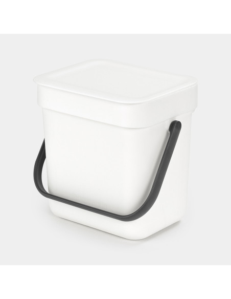 BRABANTIA 209864 Sort & Go kanta za otpad, 3 litre, bijela