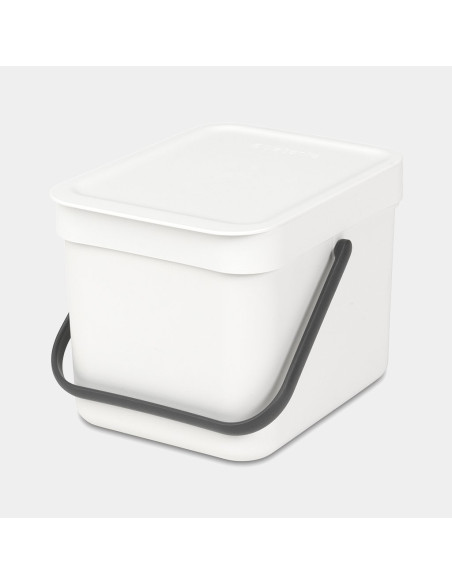 BRABANTIA 109706 Sort & Go kanta za otpad, 6 litara, bijela