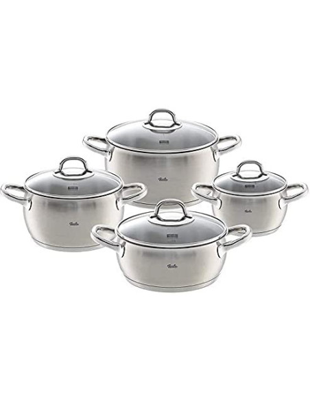 FISSLER VALEA 4-dijelni set inox posuđa, stakleni poklopci, i za INDUKCIJU ( 033-115-04-000/0 )