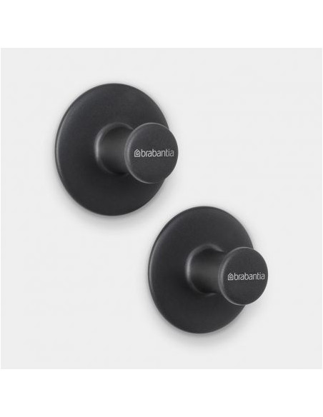BRABANTIA 280320 držači za ručnike, 2 komada, tamno sivi