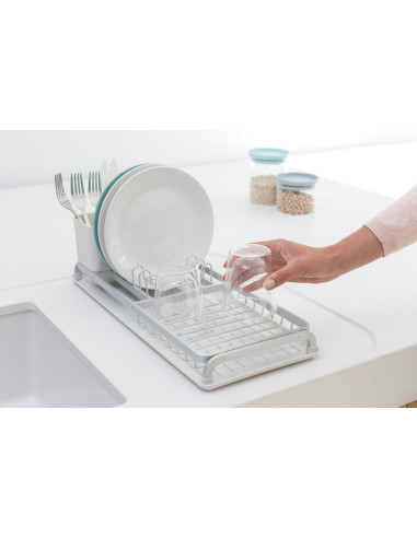BRABANTIA 117282 podložak za odlaganje posuđa, svijetlo sivi