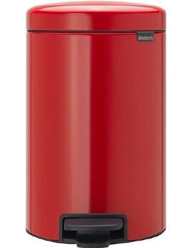 BRABANTIA 112003 Pedal Bin Newicon, 12 litara, kanta za otpad, passion crvena