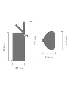 BRABANTIA 485244 Flatback Space Saving Pedal Bin Silent, 40 litara, kanta za otpad, bijela 2