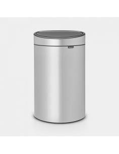 BRABANTIA 114922 Touch Bin New, 40 litara, kanta za otpad, metallic siva