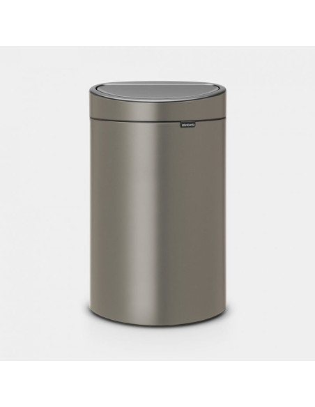 BRABANTIA 114908 Touch Bin New, 40 litara, kanta za otpad, platinum