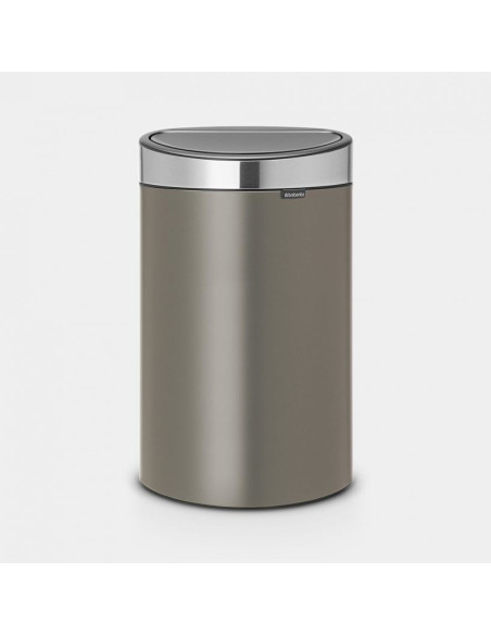 BRABANTIA 114885 Touch Bin New, 40 litara, kanta za otpad, platinum/matt inox poklopac