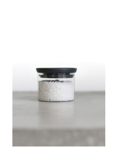 BRABANTIA 298301 staklena okrugla posuda sa sivim poklopcem 0.3 litara