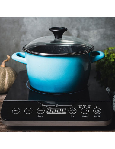 METALAC GRANIT INDUCTION, posuda duboka, 20 cm, 3.4 litre, plava