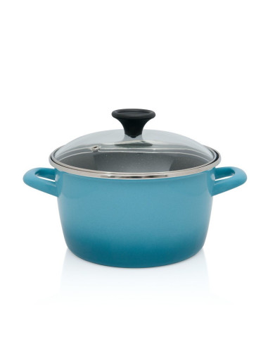 METALAC GRANIT INDUCTION, posuda duboka, 20 cm, 3.4 litre, plava