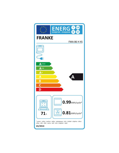 Maris FMA 86 H XS 116.0606.097 -- ugradbena pećnica