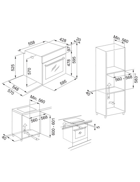 Maris FMA 86 H XS 116.0606.097 -- ugradbena pećnica