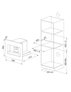 FMY 45 CM XS 131.0627.473 -- Ugradbeni aparat za kavu 2