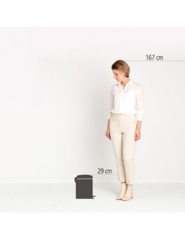 BRABANTIA 149900 Pedal Bin Newicon, 5 litara, kanta za otpad, soft bež