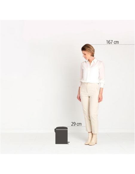 BRABANTIA 149900 Pedal Bin Newicon, 5 litara, kanta za otpad, soft bež