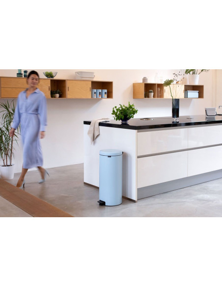 BRABANTIA 202667 Pedal Bin Newicon, 30 litara, kanta za otpad, dreamy blue
