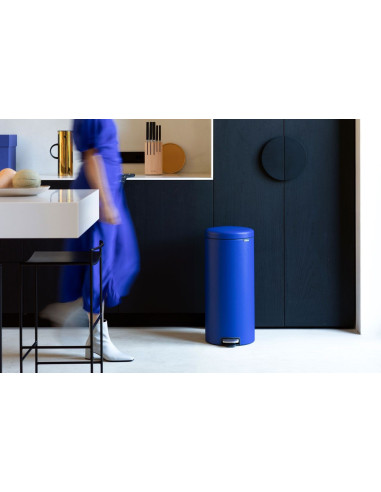 BRABANTIA 207945 Pedal Bin Newicon, 30 litara, kanta za otpad, mineral powerful blue