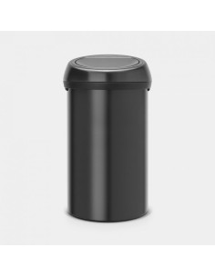 BRABANTIA 402562 TOUCH BIN, kanta za otpad, 60 litara, matt black/matt black poklopac