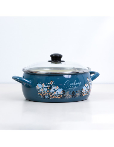 METALAC BLUE COOKING DELIGHT, plitka posuda 24 cm, 5.30 litara
