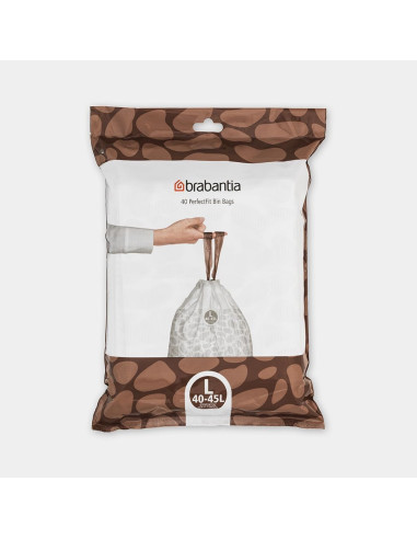 BRABANTIA 138645PerfectFit vrećice za otpad L, 40-45 litara, 40 komada