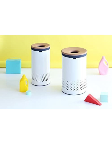 BRABANTIA 104367 koš za prljavo rublje, pluto poklopac, bijela