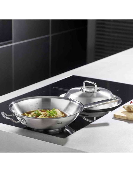 FISSLER Original-Profi Collection® okrugli WOK  sa poklopcem 30 cm ( 084-888-30-000/0 ), 4.10 litara FISSLER Original-Profi Collection® okrugli WOK  sa poklopcem 30 cm ( 084-888-30-000/0 ), 4.10 litara