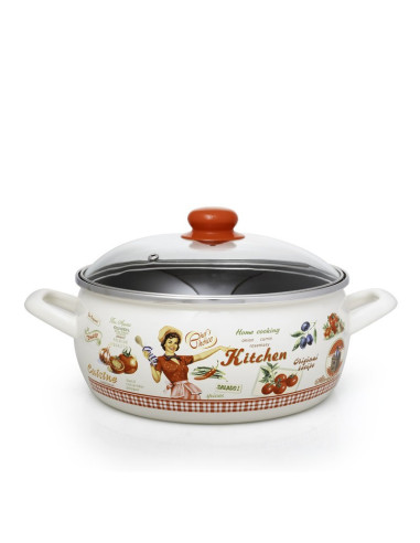 METALAC RASPJEVANA KUHARICA, plitki emajlirani lonac 2,9 litara, promjer 20 cm