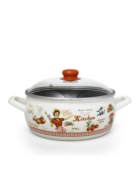 METALAC RASPJEVANA KUHARICA, plitki emajlirani lonac 3,8 litara, promjer 22 cm METALAC RASPJEVANA KUHARICA, plitki emajlirani lonac 3,8 litara, promjer 22 cm