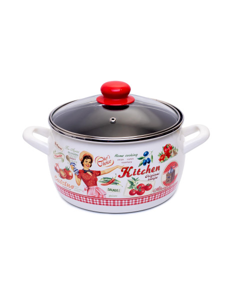 METALAC RASPJEVANA KUHARICA, duboki emajlirani lonac 3,1 litara, promjer 18 cm